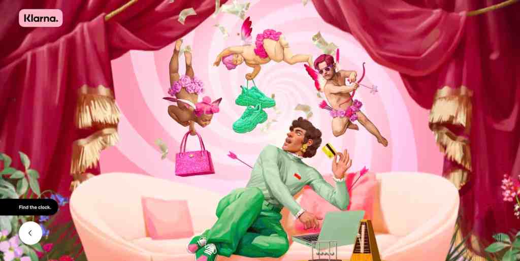  Screenshot of Klarna scavenger hunt website